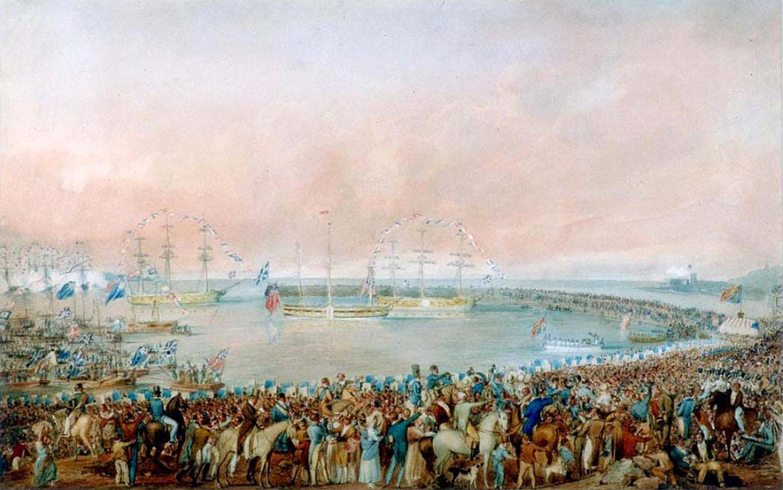 George IV Leaving Kingstown Harbour